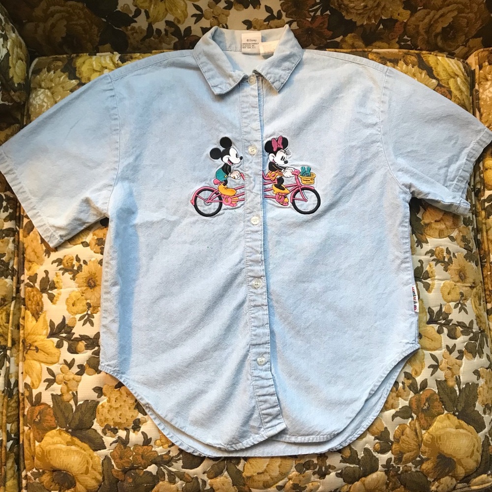 Kids Vintage Collared Disney Short Sleeve